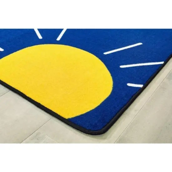 Carpets for Kids Rainbow Seating Classroom Rug,Rectangle image {1}