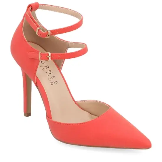 Journee Collection Womens Lilyann Multi Strap Stiletto Pointed Toe Pumps image {13}
