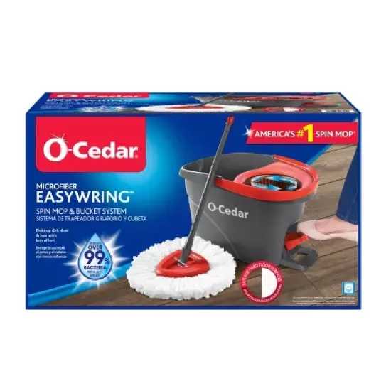 O-Cedar EasyWring Spin Mop and Bucket System image {8}