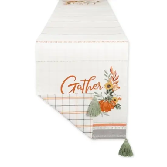 Dii Gather Fall Squash Reversible Table Runner 14X72 image {3}