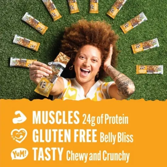 Lenny & Larry's Cookie-Fied Big Bar - Peanut Butter Chocolate Chip - 12ct image {2}