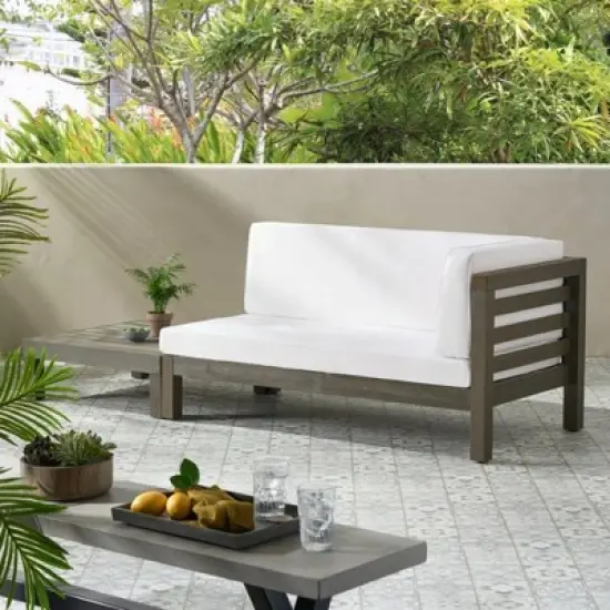 INFURNIC Patio Seating Sets Modern Outdoor Furniture Set Featuring Unique Design,Perfect for Gardens, Living Spaces, White, 58.25"*30.25"*26.5" image {5}