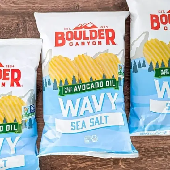 Boulder Canyon Wavy Potato Chips - 5.5oz image {3}