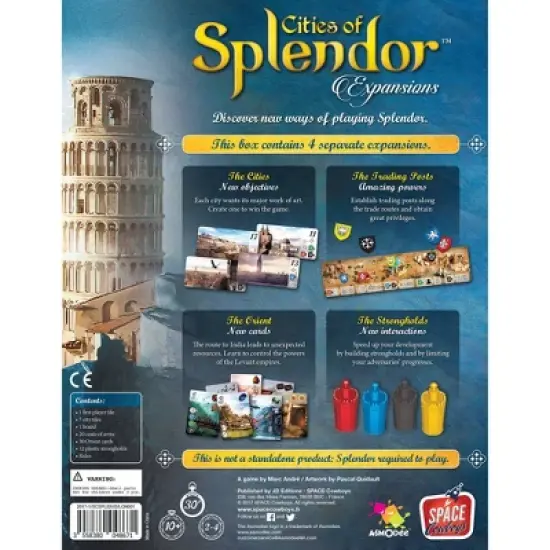 Splendor: Cities of Splendor Expansion Board Game image {1}