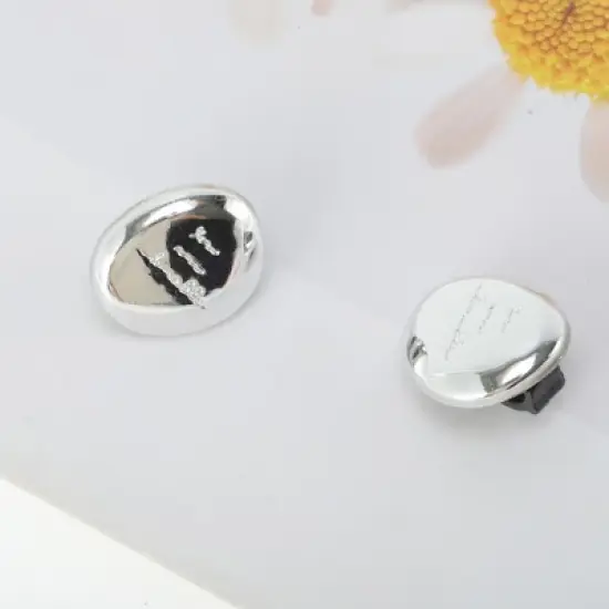 Unique Bargains Novelty Letter Plate Shoelace Charms Silver Tone 1 Pair image {4}