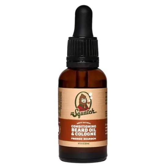DR. SQUATCH Men's Natural Beard Oil & Cologne - Fireside Bourbon - 1 fl oz image {5}