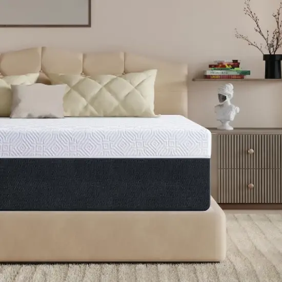 Twolike 12 Inch Comfort Memory Foam Mattress with Breathable & Removable Cover, without Fiberglass for Safer Sleep image {5}