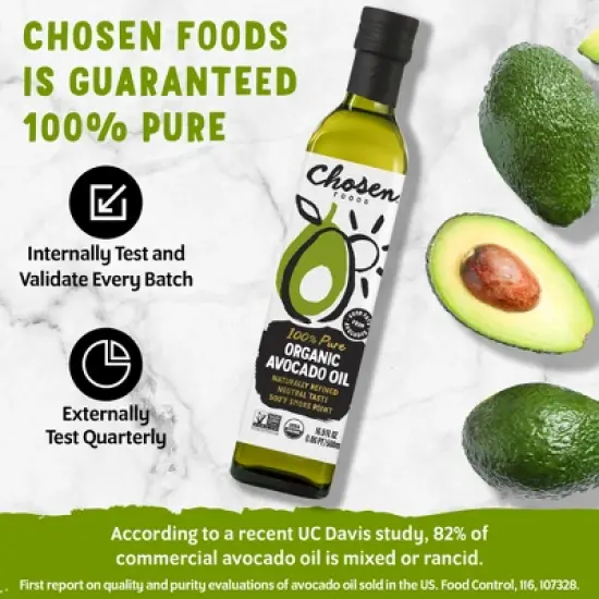 Chosen Foods Organic 100% Pure Avocado Oil - 16.9 fl oz image {4}