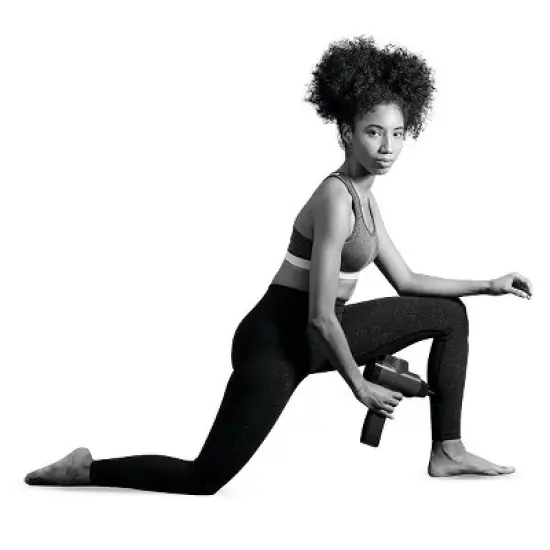 LifePro Sonic Handheld Percussion Massage Gun - Deep Tissue Massager for Sore Muscle and Stiffness - Quiet, 5 Speed High-Intensity Vibration Silver image {2}