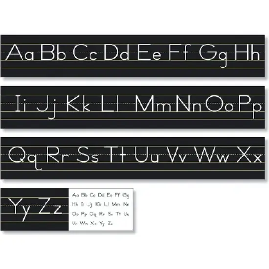 North Star Teacher Resources Black Traditional Manuscript Alphabet Line image {1}