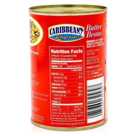 Caribbean Rhythms Butter Beans - 14.1oz image {2}