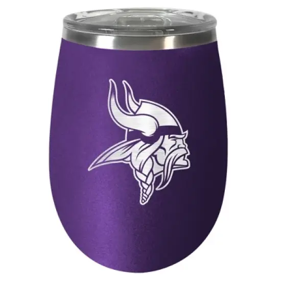 NFL Minnesota Vikings 10oz Team-Colored Wine Tumbler image {3}