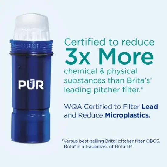 PUR PLUS 30-Cup Water Filter Dispenser System Smoke DS1810BA: PUR Filtration, BPA-Free, Dishwasher-Safe, Charcoal Gray image {3}