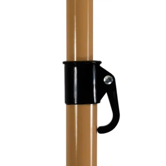 Northlight Outdoor Macrame Boho Beach Market Umbrella with Tilt - 6.5' - Cream image {7}