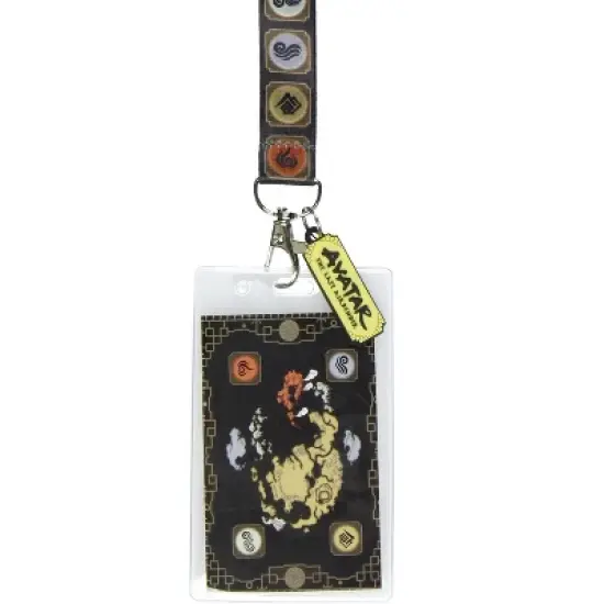 Avatar The Last Airbender ID Reversible Lanyard Badge Holder with Rubber Charm image {1}