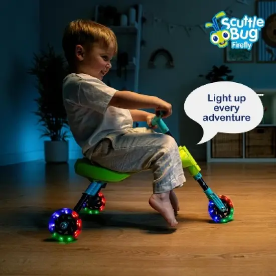Mookie Scuttlebug Firefly Ride-On with Motion-Powered Light-Up Wheels &ndash; Foldable and Lightweight image {6}