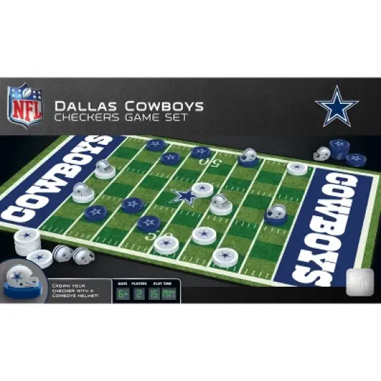 MasterPieces Officially licensed NFL Dallas Cowboys Checkers Board Game for Families and Kids ages 6 and Up image {5}