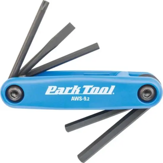 Park Tool AWS-9.2 Fold Up Hex Wrench Set Includes 4mm 5mm 6mm Flat T25 image {2}