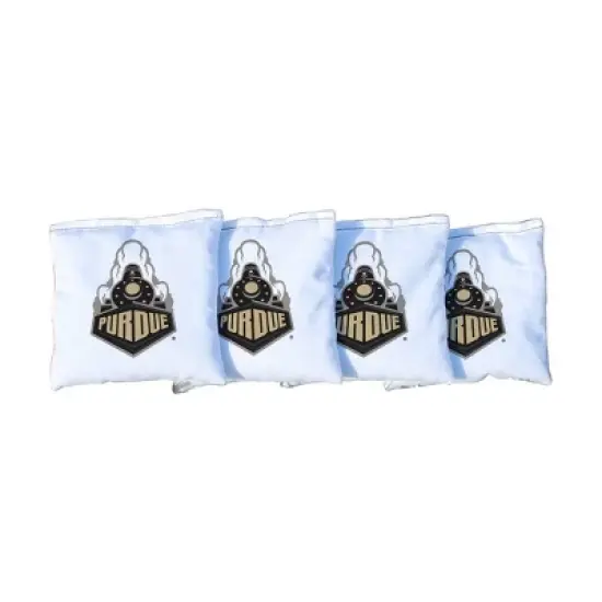 NCAA Purdue Boilermakers Corn-Filled Cornhole Bags White - 4pk image {1}