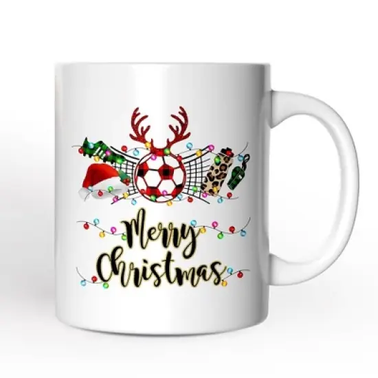 Soccer Buffalo Plaid Christmas Mug, Team and Coaches Gift (Non-Custom Only)| OrnamentallyYou image {3}