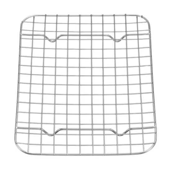 Unique Bargains Stainless Steel Roasting Baking BBQ Grill Net 1 Pc image {7}