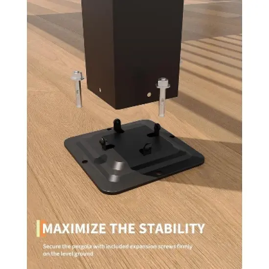 Aluminum Semi-Iron Aluminum Shutter Shed - Adjustable Roof Pergola, Outdoor Aluminum Pergola, Deck Pergola, Backyard Pergola, Grey Hardtop Gazebo image {5}