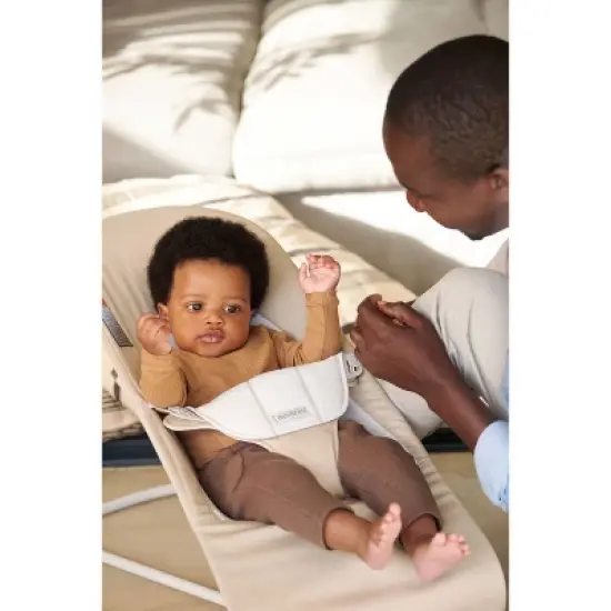 BabyBjorn Balance Soft Baby Bouncer - Cotton/Jersey Beige image {5}