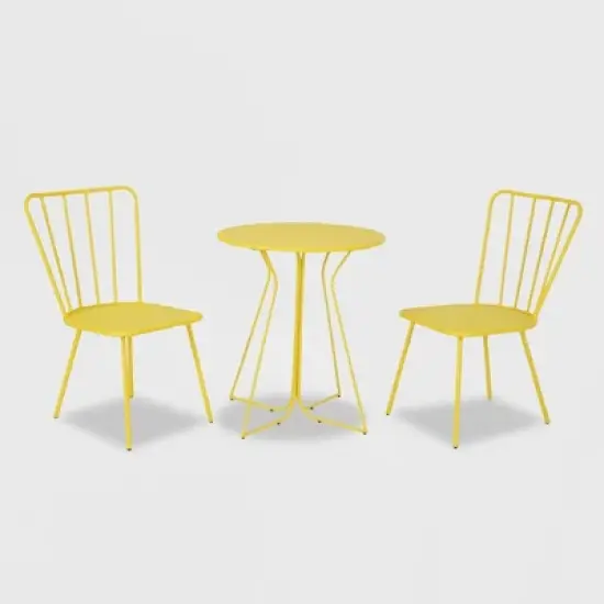 Heidi 3pc Indoor/Outdoor Patio Bistro Set - Novogratz image {1}