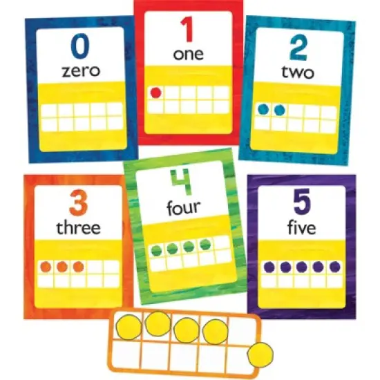 Carson Dellosa Education World of Eric Carle Numbers 0-20 Bulletin Board Set, 43 Pieces image {1}