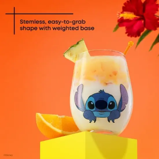 Lilo & Stitch Faces Stemless, 19oz set of 4 image {2}