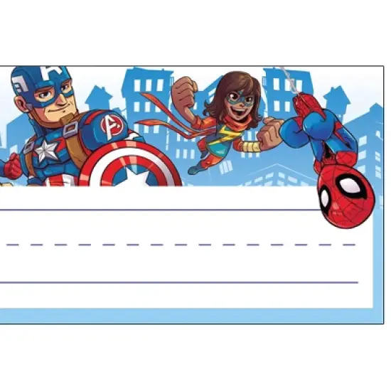 Eureka&reg; Marvel&trade; Super Hero Self-Adhesive Name Plates, Pack of 36 image {3}