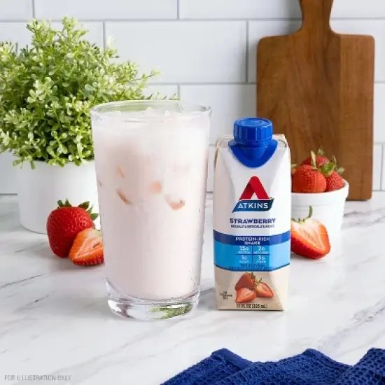 Atkins RTD Shake - Strawberry image {1}