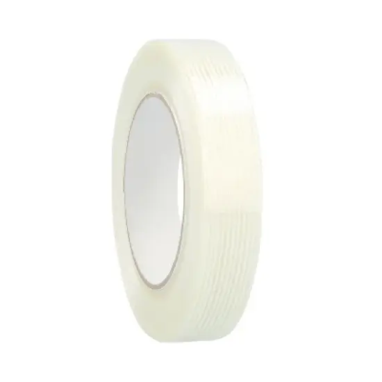 PSBM 24 Rolls Clear Reinforced Filament Tape, 2" x 60 Yards, 4.0 Mil, Economy Grade image {7}