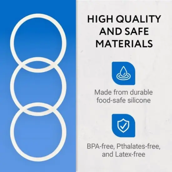 Impresa 3 Gaskets For Hydro Flask Wide Mouth Lid - No BPA / Phthalate / Latex image {2}