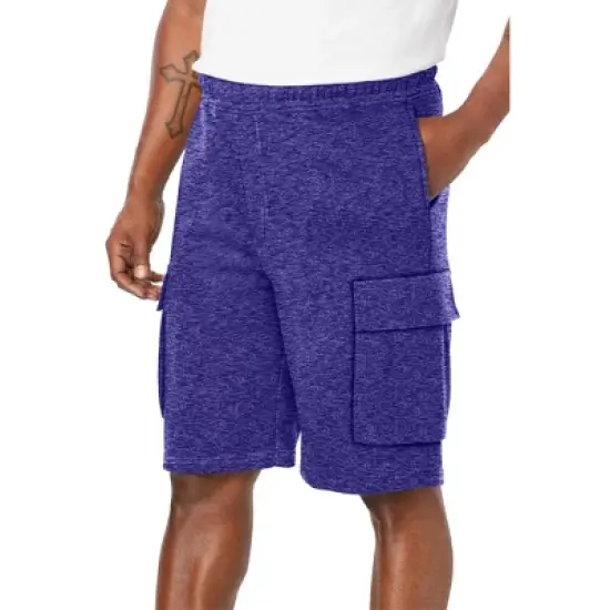 KingSize Men's Big & Tall Fleece 10" Cargo Shorts image {5}