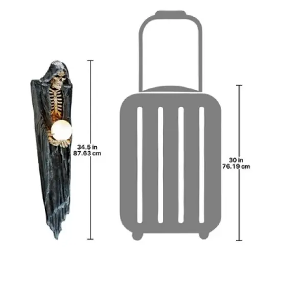 Design Toscano The Grim Reaper Illuminated Wall Sculpture image {2}
