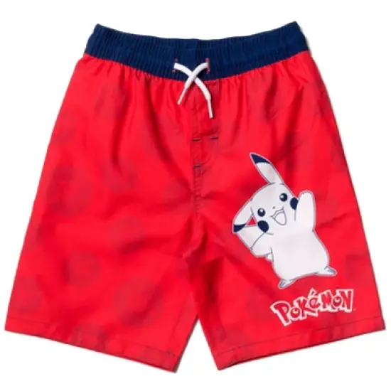 Pokemon Pikachu Swim Trunks Bathing Suit Little Kid to Big Kid image {12}