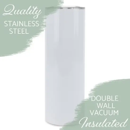 100 North 20 Ounce Stainless Steel On the Go Travel Tumbler With Push Top Lid, Siamese Cat Paint Splatter image {2}