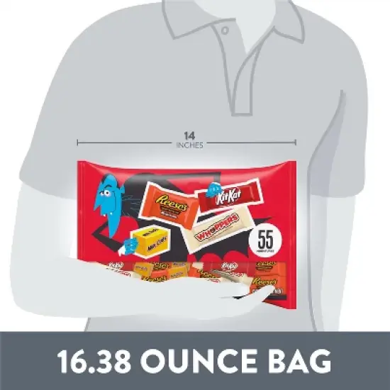 HERSHEY'S Chocolate Assorted Halloween Candy Miniatures - 16.38oz/55pc image {6}