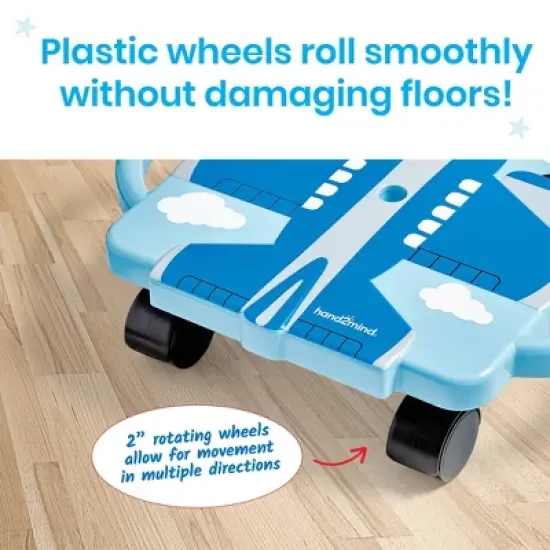 Hand2Mind Plane Glider Scooter Board - Dark Blue: Educational Teaching Aid for Preschool & Elementary Grades image {5}