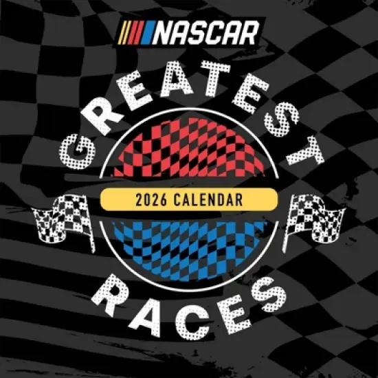 TF Publishing 13.5"x14.5" 2026 Nascar Best Races Wall Calendar image {1}