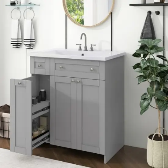 30" Bathroom Vanity with Undermount Sink - ModernLuxe image {12}