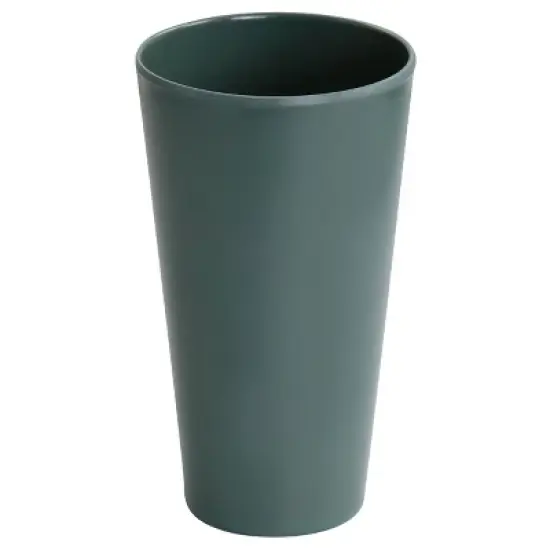 Gibson Home Grayson Melamine 12 Piece Square Dinnerware Set in Green image {3}