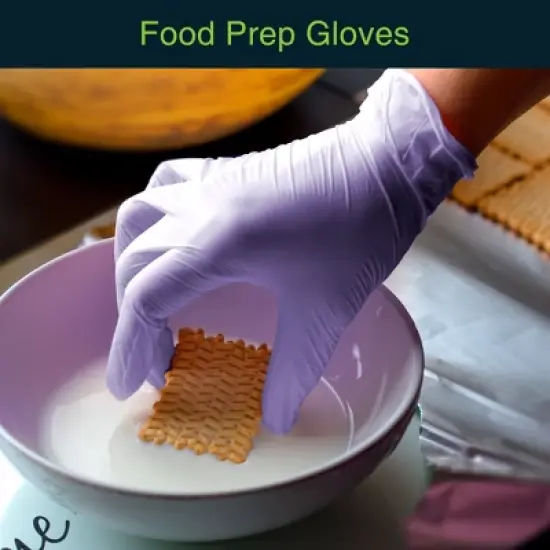 FifthPulse Bulk Lilac Nitrile Exam Gloves, Perfect for Cleaning, Cooking & Medical Uses image {2}