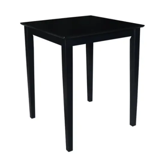 Solid Wood Top Table with Shaker Legs - International Concepts image {3}