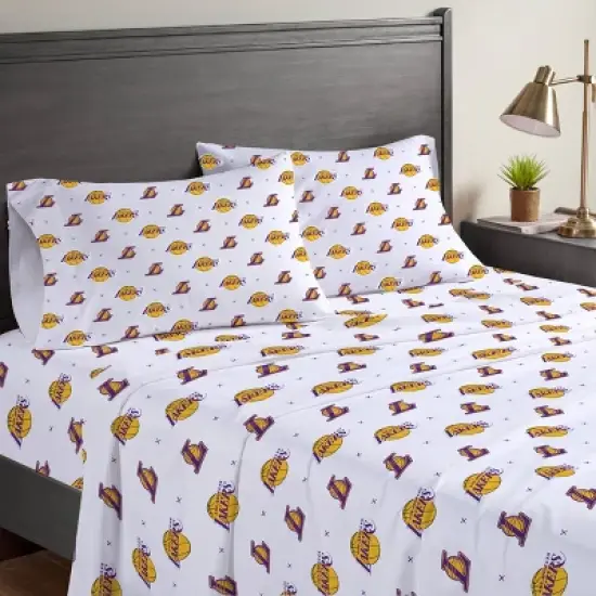 NBA Los Angeles Lakers Small X Full Sheet Set image {3}
