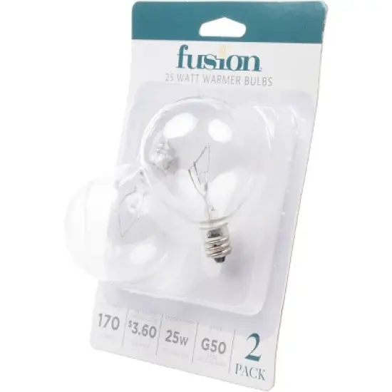 Fusion 2pk 25W Light Bulbs for Wax Warmers image {2}