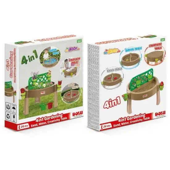 Dolu: 4-In-1 Activity Table: Gardening, Sand, Water, Creativity -  Ages 2+ image {1}