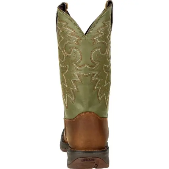 Men's Brown Rebel by Durango Coffee & Cactus Pull-On Western Boot Size 8.5 image {3}