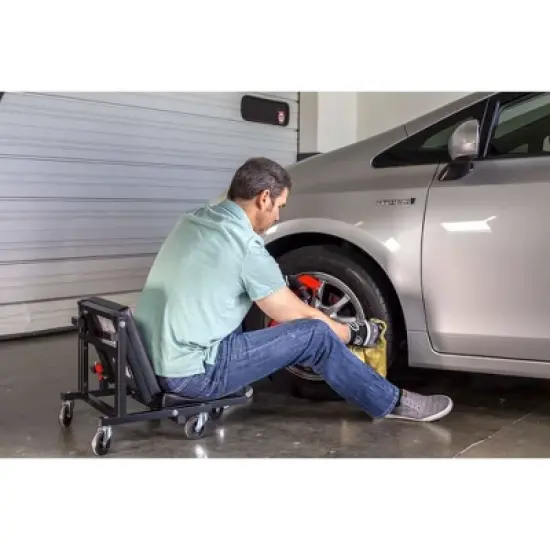 Powerbuilt 2-in-1 Low Creeper Seat Roller Stool image {2}